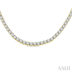 ASHI Diamond Tennis Necklace 989ZMPPFGNKYG-20