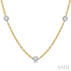 ASHI Diamond Station Necklace 990A1PPFGNKYW
