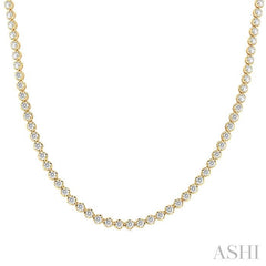 ASHI Illusion Diamond Tennis Necklace 990QMPPFGNKYG