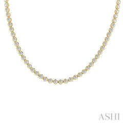 ASHI Illusion Diamond Tennis Necklace 990QMPPFGNKYG