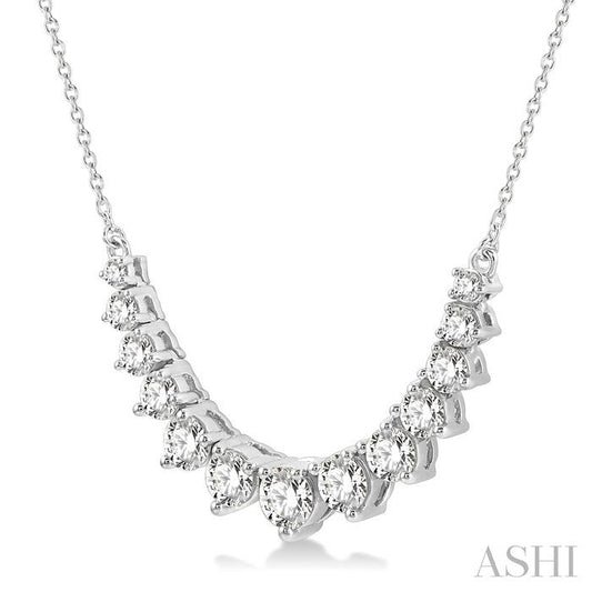 ASHI Graduated Diamond Smile Necklace 991H1PPFHNKWG