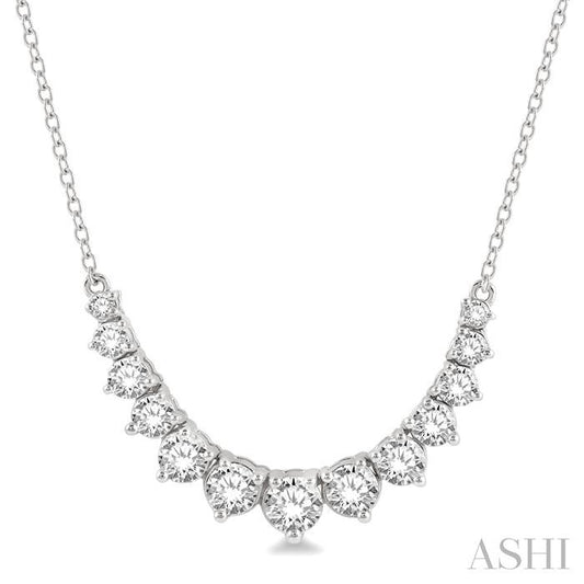 ASHI Graduated Diamond Smile Necklace 991H1PPFHNKWG