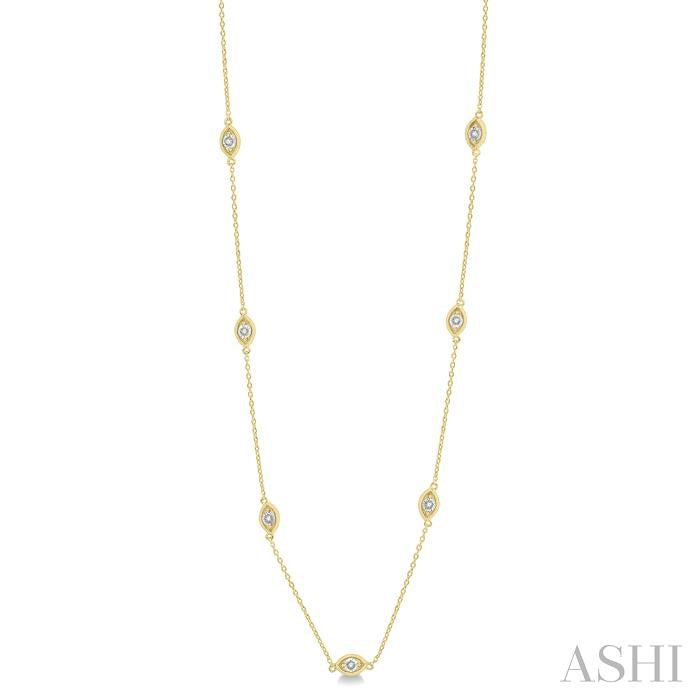 ASHI Diamond Station Necklace 992C0PPTSNKYG