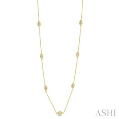 ASHI Diamond Station Necklace 992C0PPTSNKYG