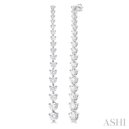 ASHI Riviera Diamond Long Earrings 992J0PPFGERWG-3.00