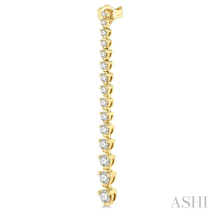 ASHI Riviera Diamond Long Earrings 992J0PPFGERYG-2.00