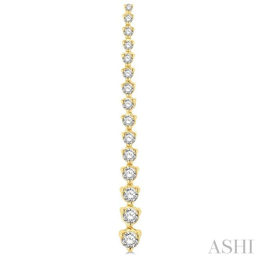 ASHI Riviera Diamond Long Earrings 992J0PPFGERYG-2.00