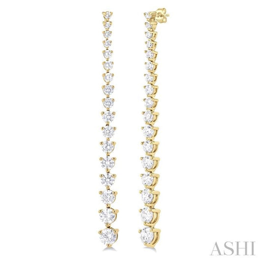 ASHI Riviera Diamond Long Earrings 992J0PPFGERYG-3.00