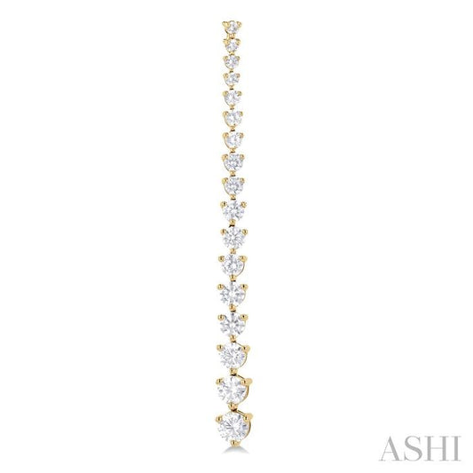 ASHI Riviera Diamond Long Earrings 992J0PPFGERYG-3.00