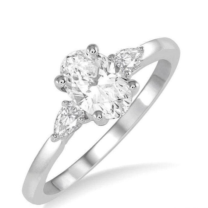Parkplace Jewelers Oval Shape Semi-Mount Diamond Engagement Ring 255L6PPFHWG-SM-OV