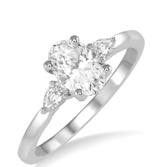 Parkplace Jewelers Oval Shape Semi-Mount Diamond Engagement Ring 255L6PPFHWG-SM-OV