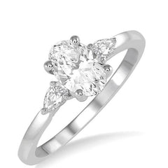 Parkplace Jewelers Oval Shape Semi-Mount Diamond Engagement Ring 255L6PPFHWG-SM-OV