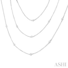 ASHI Diamond Station Long Necklace 993E1PPFGNKWG