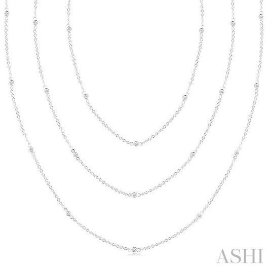 ASHI Diamond Station Long Necklace 993E1PPFGNKWG
