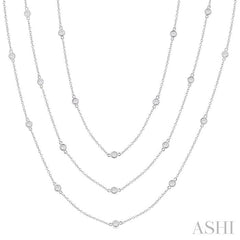 ASHI Diamond Station Long Necklace 993E2PPFGNKWG