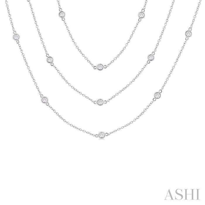 ASHI Diamond Station Long Necklace 993E2PPFGNKWG