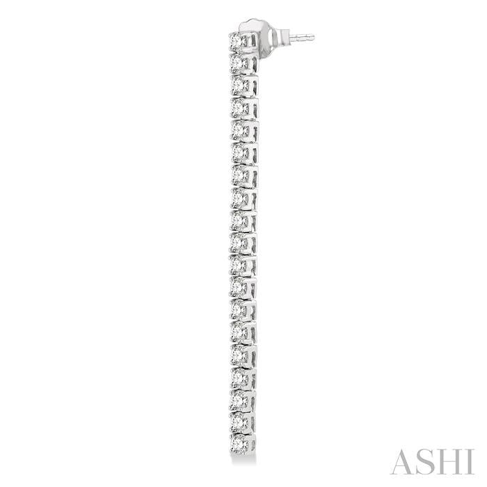 ASHI Diamond Tennis Long Earrings 993J0PPFGERWG-2.00