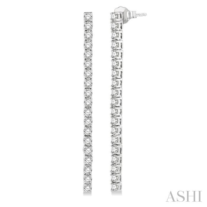 ASHI Diamond Tennis Long Earrings 993J0PPFGERWG-2.00