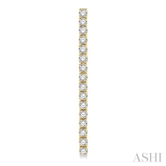 ASHI Diamond Tennis Long Earrings 993J0PPFGERYG-3.00