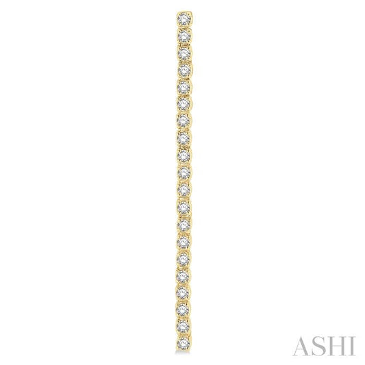 ASHI Diamond Tennis Long Earrings 993J1PPFGERYG
