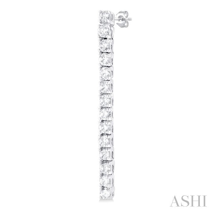 ASHI Diamond Tennis Long Earrings 993J3PPFGERWG