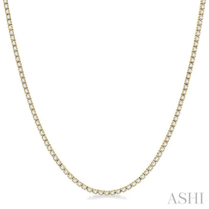 ASHI Diamond Tennis Necklace 993J3PPFGNKYG