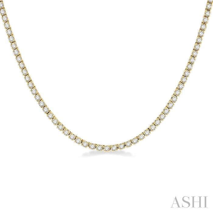 ASHI Diamond Tennis Necklace 993J3PPFGNKYG