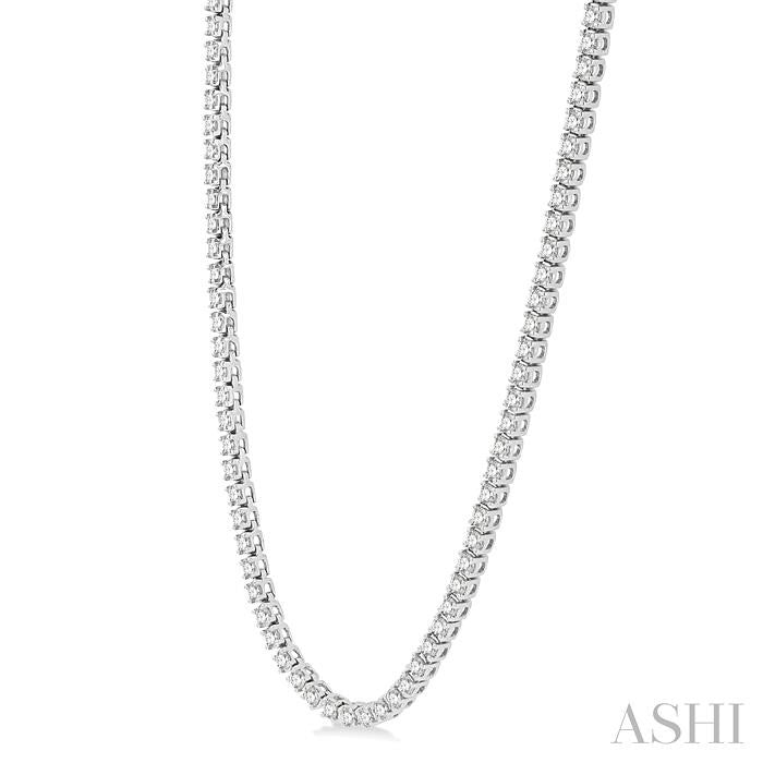 ASHI Diamond Tennis Necklace 993J5PPFHNKWG