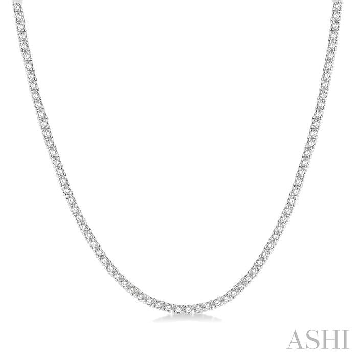ASHI Diamond Tennis Necklace 993J5PPFHNKWG