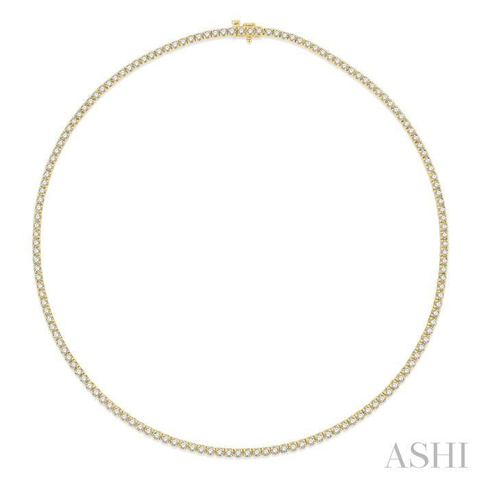 ASHI Diamond Tennis Necklace 993J7PPFGNKYG