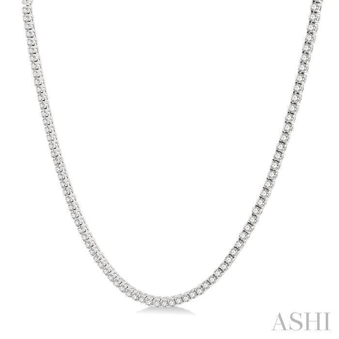 ASHI Diamond Tennis Necklace 993JMPPFGNKWG-10