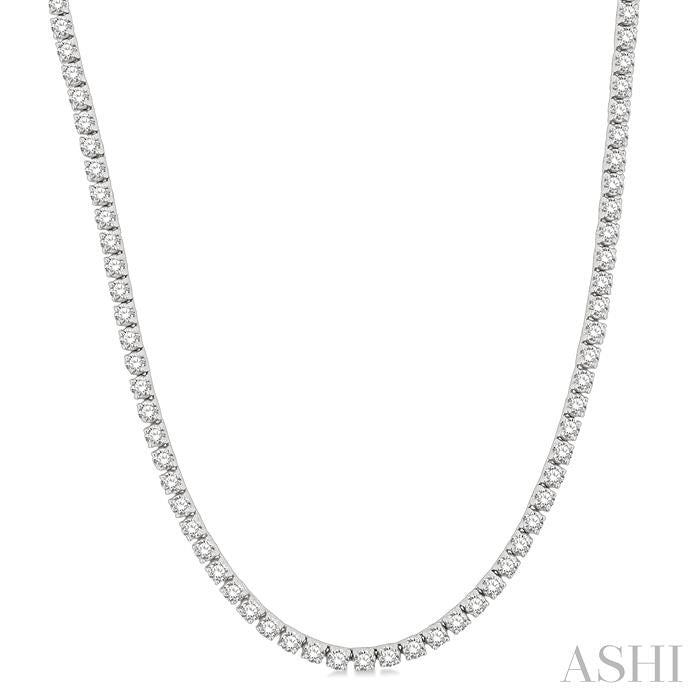 ASHI Diamond Tennis Necklace 993JMPPFGNKWG-10