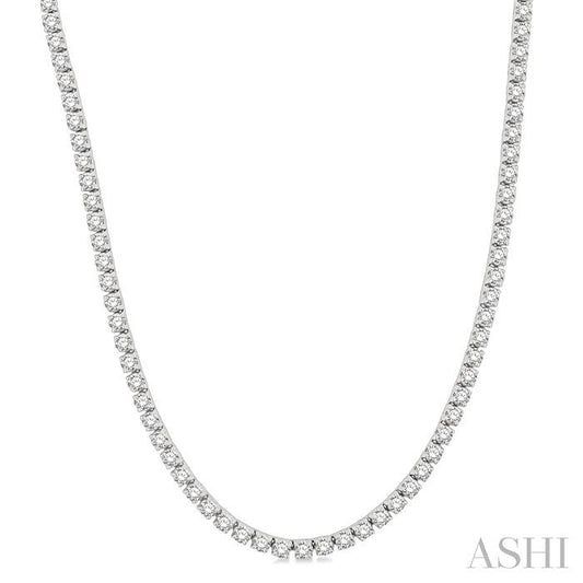 ASHI Diamond Tennis Necklace 993JMPPFGNKWG-10