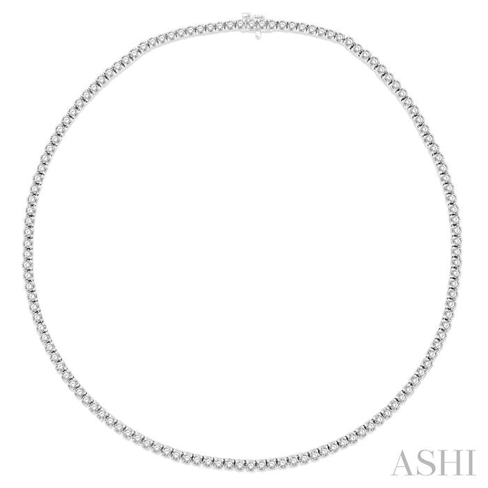 ASHI Diamond Tennis Necklace 993JMPPFGNKWG-10