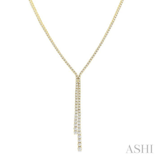 ASHI Diamond Lariat Y Necklace 993V3PPFGNKYG