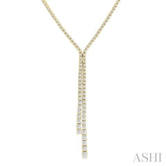 ASHI Diamond Lariat Y Necklace 993V3PPFGNKYG