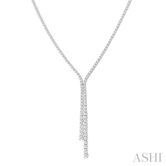 ASHI Diamond Lariat Y Necklace 993V5PPFGNKWG