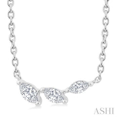 ASHI Marquise Shape Diamond Fashion Necklace 993Z0PPFGNKWG