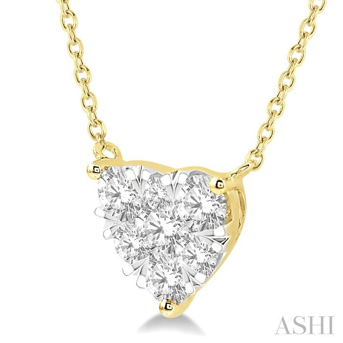 ASHI Heart Shape Lovebright Essential Diamond Pendant 99411PPFGNKYW