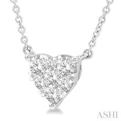 ASHI Heart Shape Lovebright Essential Diamond Pendant 9941HPPFGNKWG