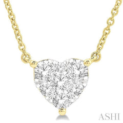 ASHI Heart Shape Lovebright Essential Diamond Pendant 9941HPPFGNKYW