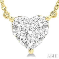ASHI Heart Shape Lovebright Essential Diamond Pendant 9941HPPFGNKYW