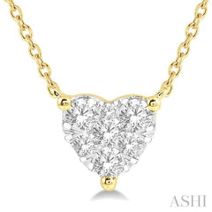 ASHI Heart Shape Lovebright Essential Diamond Pendant 9941QPPFGNKYW
