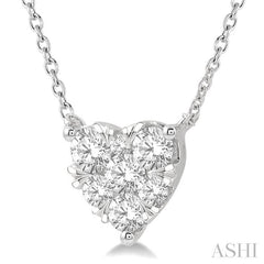 ASHI Heart Shape Lovebright Essential Diamond Pendant 9941VPPFGNKWG