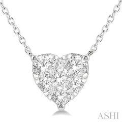 ASHI Heart Shape Lovebright Essential Diamond Pendant 9941VPPFGNKWG