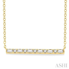 ASHI Bar Petite Diamond Fashion Necklace 994H0PPTGNKYG