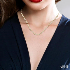 ASHI Halfway Cluster Diamond Necklace 994W1PPFGNKYG-1.25