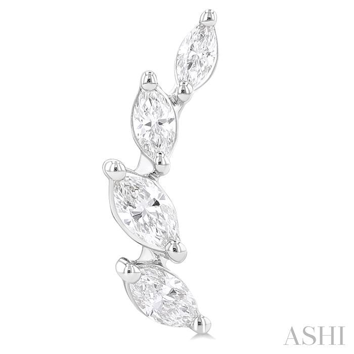 ASHI Marquise Shape Diamond Fashion Ear Climbers 994Z3PPFGERWG