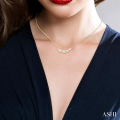 ASHI Marquise Shape Diamond Fashion Necklace 994ZQPPFGNKYG