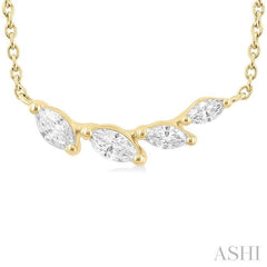 ASHI Marquise Shape Diamond Fashion Necklace 994ZQPPFGNKYG